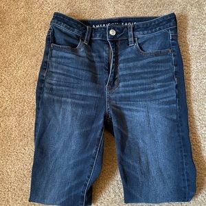 American eagle super high rise jeans